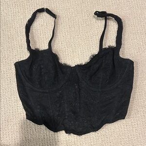 Elegant Black Lace Bralette